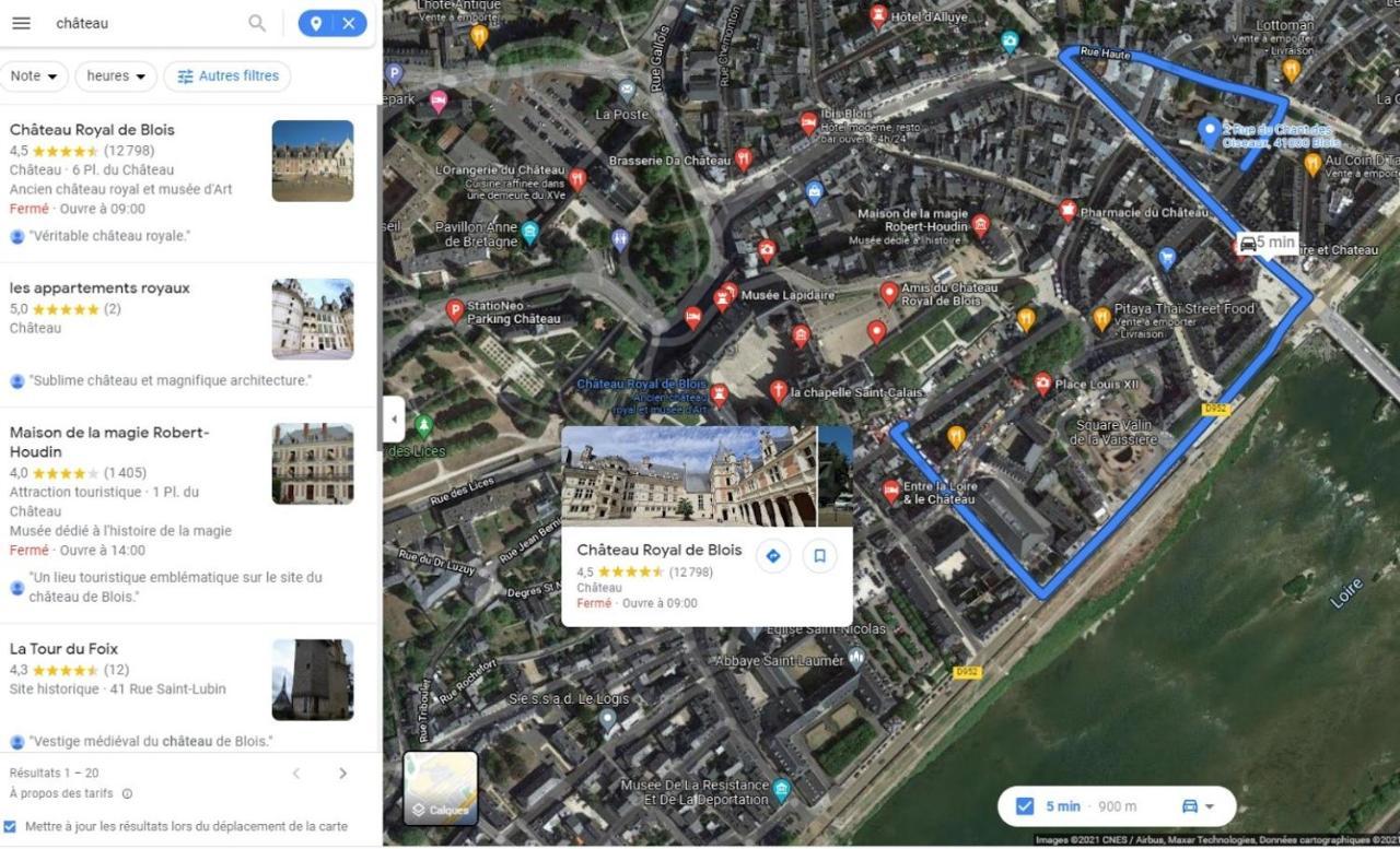 Appart Cosy Hypercentre Blois 5Mn Chateau Parking Voiture Velos Exterior photo